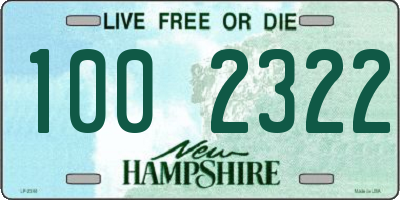 NH license plate 1002322