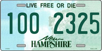 NH license plate 1002325