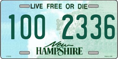 NH license plate 1002336