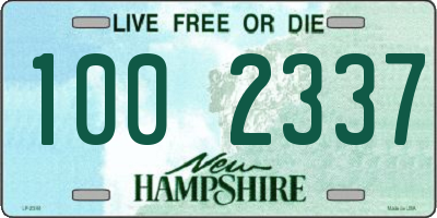 NH license plate 1002337