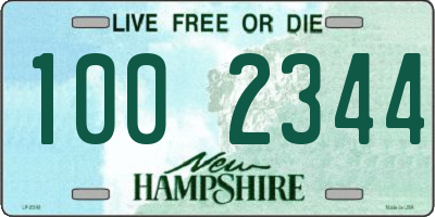 NH license plate 1002344