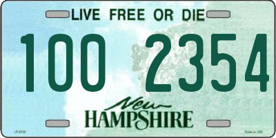 NH license plate 1002354