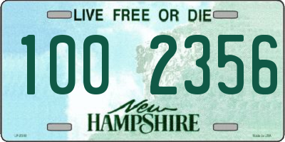 NH license plate 1002356