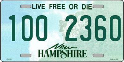 NH license plate 1002360