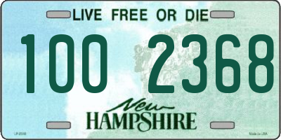 NH license plate 1002368