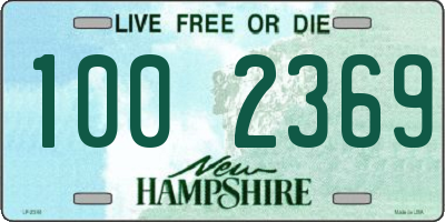 NH license plate 1002369