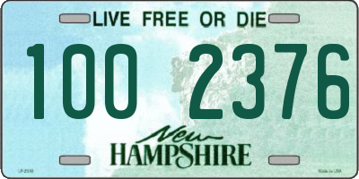 NH license plate 1002376