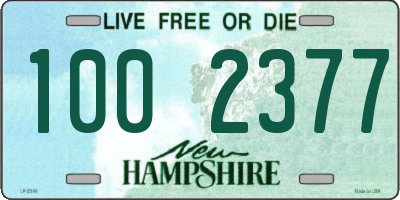 NH license plate 1002377