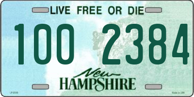 NH license plate 1002384