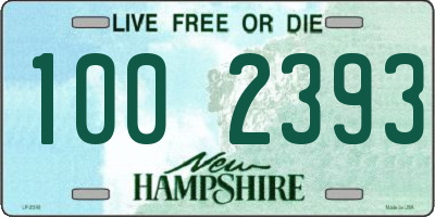 NH license plate 1002393