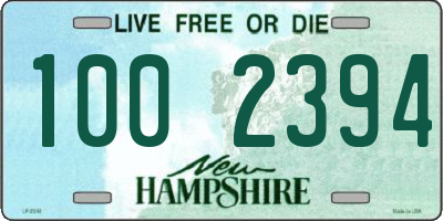 NH license plate 1002394