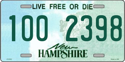 NH license plate 1002398