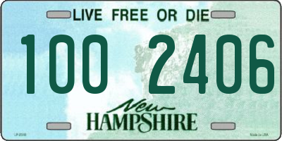 NH license plate 1002406
