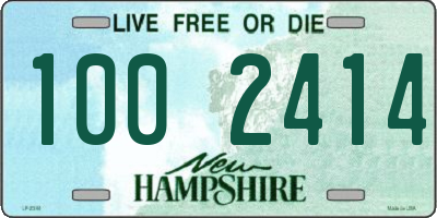 NH license plate 1002414