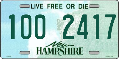 NH license plate 1002417