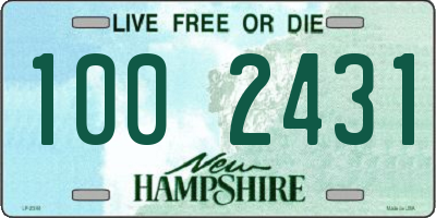 NH license plate 1002431