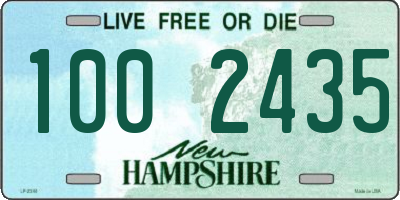 NH license plate 1002435