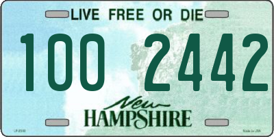 NH license plate 1002442