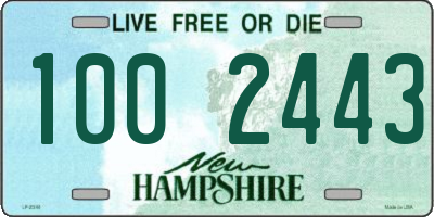 NH license plate 1002443