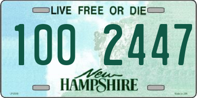 NH license plate 1002447