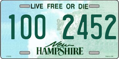 NH license plate 1002452