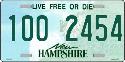 NH license plate 1002454