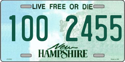 NH license plate 1002455