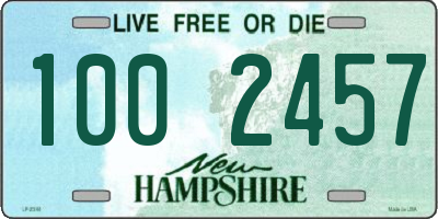 NH license plate 1002457