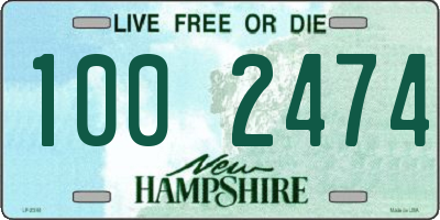 NH license plate 1002474