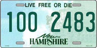 NH license plate 1002483