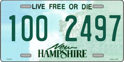 NH license plate 1002497