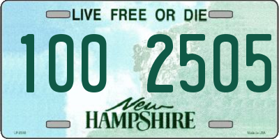 NH license plate 1002505