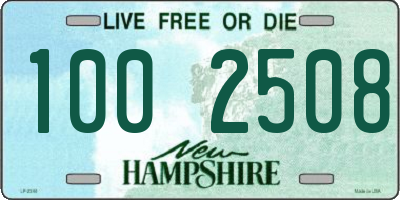 NH license plate 1002508