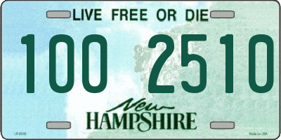 NH license plate 1002510