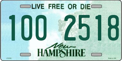 NH license plate 1002518