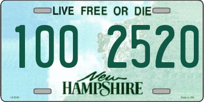NH license plate 1002520