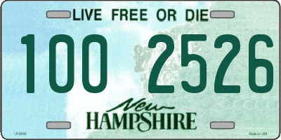 NH license plate 1002526