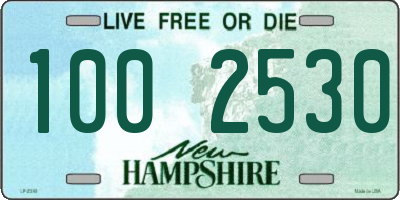 NH license plate 1002530