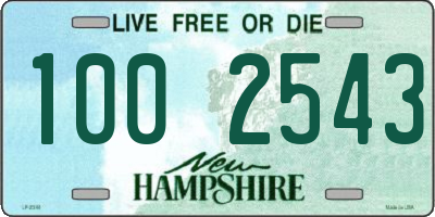 NH license plate 1002543