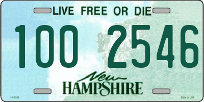 NH license plate 1002546