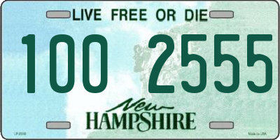 NH license plate 1002555