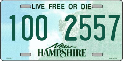 NH license plate 1002557