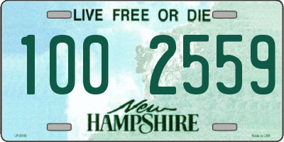 NH license plate 1002559