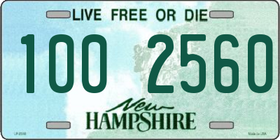 NH license plate 1002560