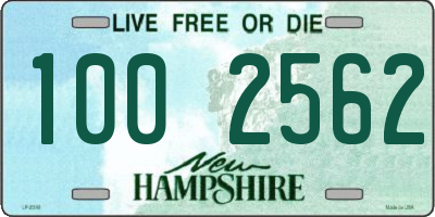 NH license plate 1002562