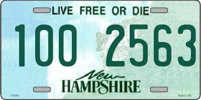 NH license plate 1002563