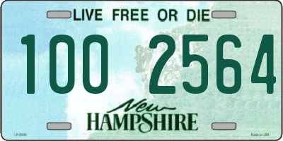 NH license plate 1002564
