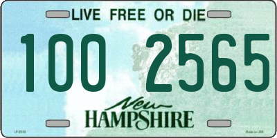 NH license plate 1002565