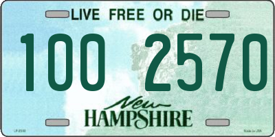 NH license plate 1002570