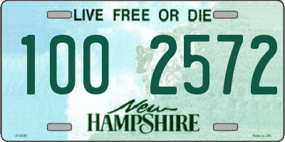 NH license plate 1002572